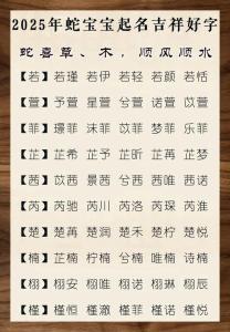 好聽的蛇年女寶寶名字大全