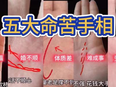 這幾種手相的人極能吃苦