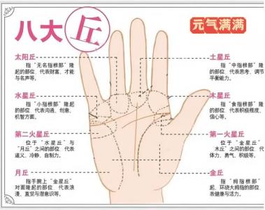 女人怎么看手相 了解女人手掌上的八大丘