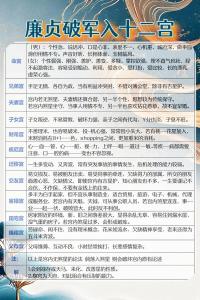 廉貞星入命宮