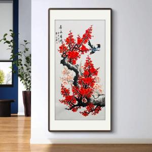 客廳掛梅花畫風水好嗎