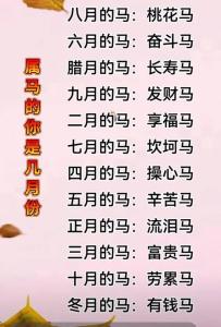 屬馬最不幸的月份 屬馬人2024年幾月有喪事