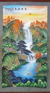 家居風水財位掛什么風水畫