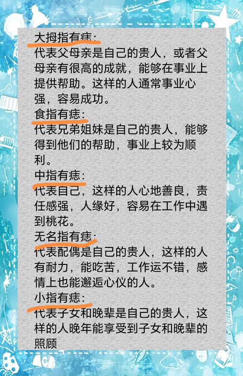 手指上有痣代表些什么