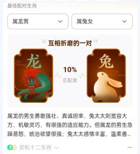 屬虎馬的爸爸屬龍的媽媽能生屬兔的寶寶嗎 相害關系存在不合