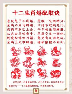 中國古代秘不外傳的十二生肖婚配歌訣