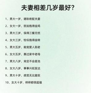 年齡相差多少合適？