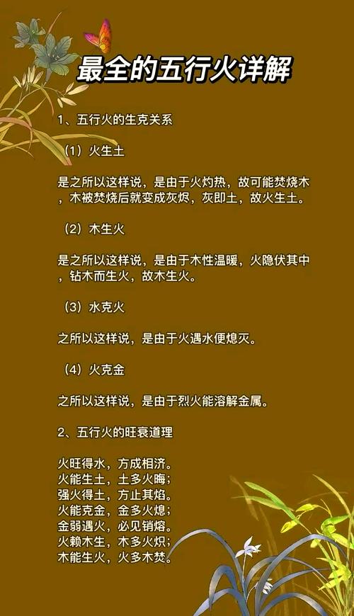 五行火代表什么