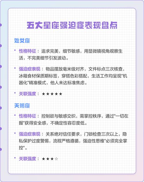 強迫癥最嚴重的四大星座有你嗎
