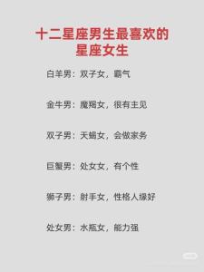 哪個(gè)星座女孩最多男人喜歡