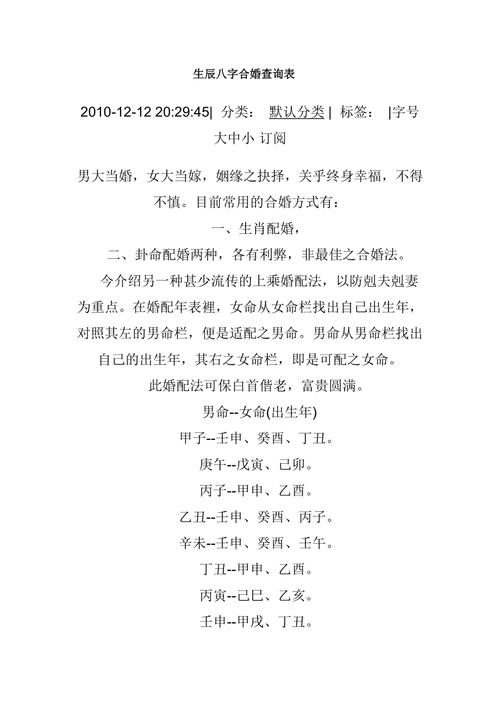 怎么看男女八字合不合