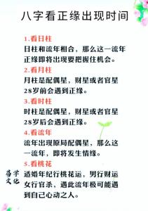 算姻緣什么時候出現