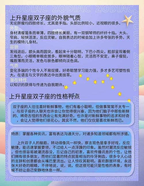 上升星座雙子座的人，頭腦聰明靈活，反應迅速