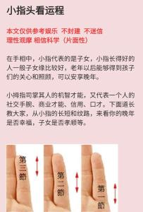 手相怎么看有幾個孩子圖解 看小指