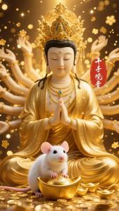 生肖屬鼠的本命佛是什么，鼠年出生的人本命佛是千手觀音