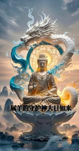 八字本命佛大日如來，守護的是屬羊以及屬猴的人