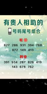 手機號碼里的三大吉祥數(shù)字組合 手機號預(yù)測