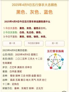 每天五行穿衣 2023年4月28日五行屬什么 幸運顏色