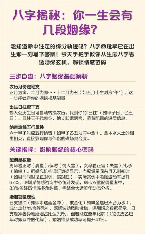 生辰八字查一生感情姻緣命運