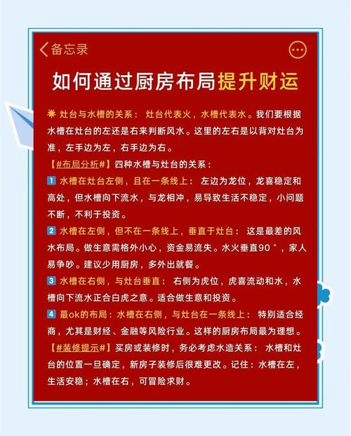 廚房擺放風水禁忌