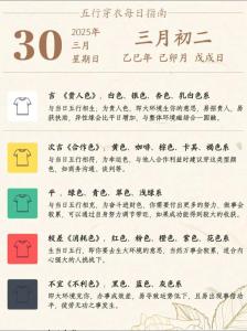 2023年3月30日五行穿衣 今日幸運(yùn)顏色是什么