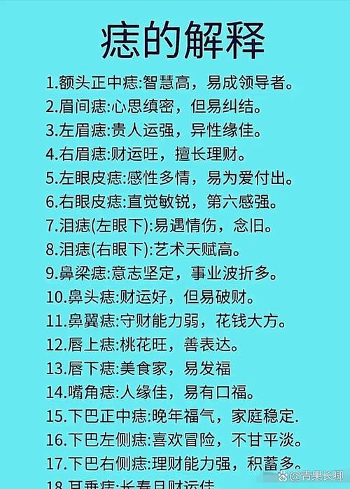 痣相圖解:耳垂上長痣代表什么?