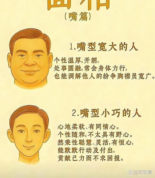 面相看性格 面部面相分析性格