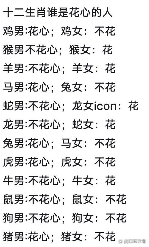 換對象速度很快的生肖男 容易花心的生肖男