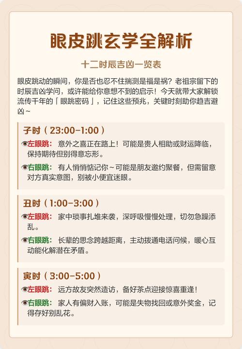 左眼跳吉兇預測 時辰預測左眼跳吉兇