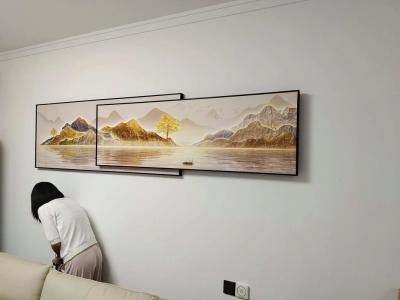 客廳沙發后面墻上掛什么好