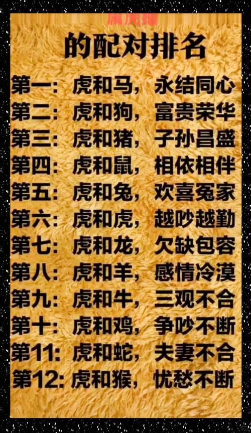 屬虎的最不宜配的屬相是誰 老虎最不合的四個屬相