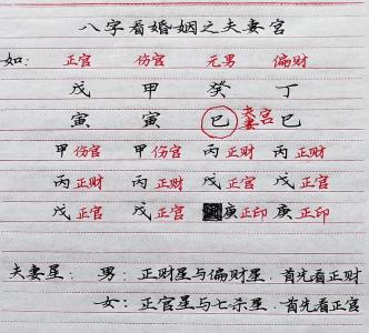 嫁的老公有能力的八字 日支為婚姻宮