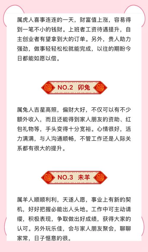 生肖運勢詳解 2024年財運最好的人
