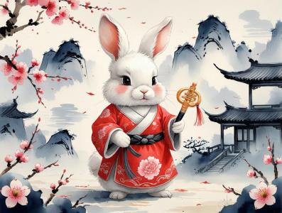 屬兔身邊的小人是誰