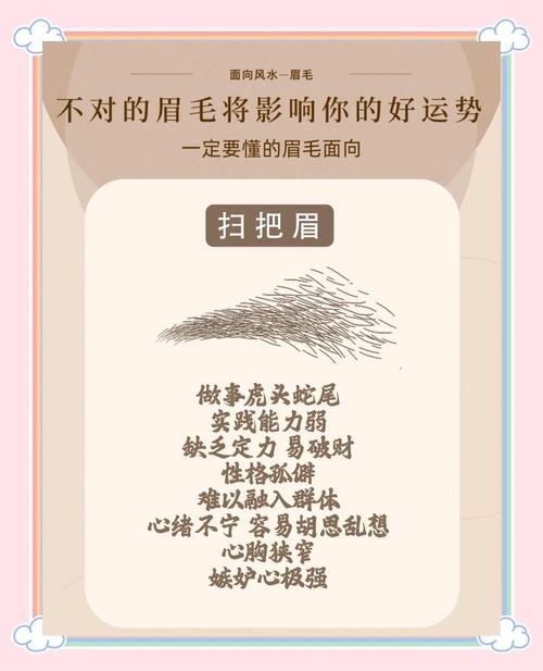 面相解讀：掃帚眉人的命運如何