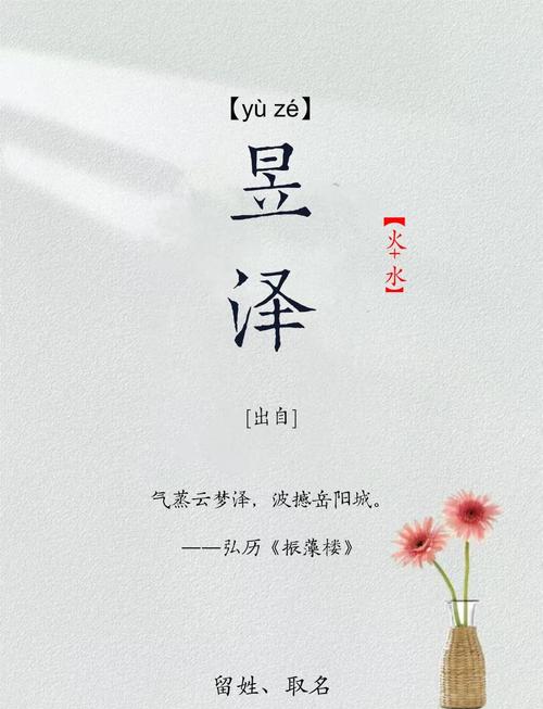帶昱字的男孩名字大全