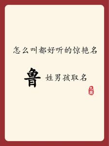 魯姓男孩100名字 龍年姓魯男孩簡潔好聽的名字
