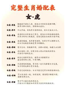 屬虎人愛上你的表現(xiàn) 屬虎人的擇偶標(biāo)準(zhǔn)