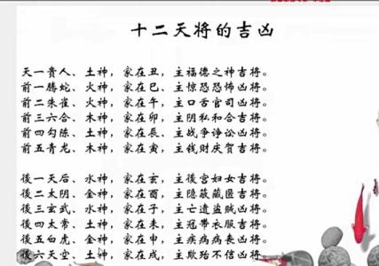 大六壬12將的解釋