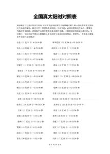 當地真太陽時是怎么推算的