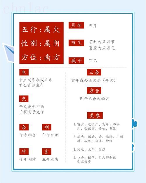 八字十二地支午火(講解)