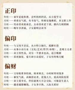 八字從印格定義 八字從印格的表現