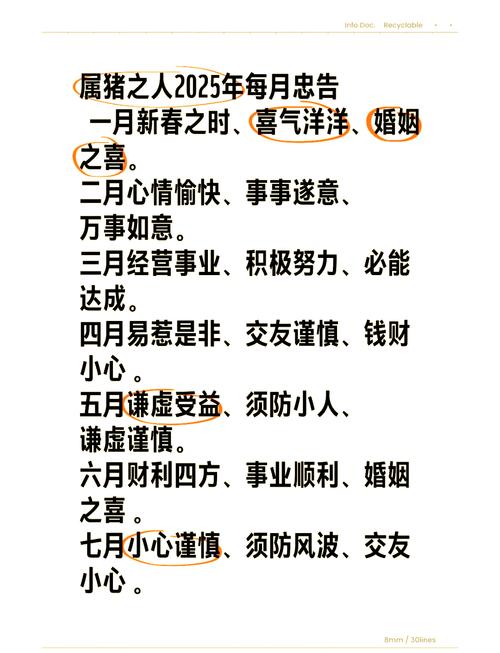 屬豬的男人2025年的命運 屬豬男2025年運勢及每月運勢詳解