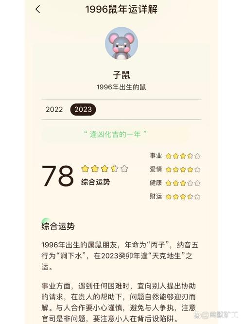 1996年屬鼠什么時(shí)候行大運(yùn) 96年屬鼠的哪年起大運(yùn)