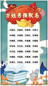 方姓男孩三字名合集