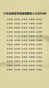 姓孫的寶寶起名大全