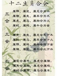 生肖姻緣八字匹配