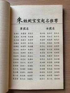 姓朱的寶寶起名禁忌