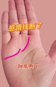 感情線斷開代表什么