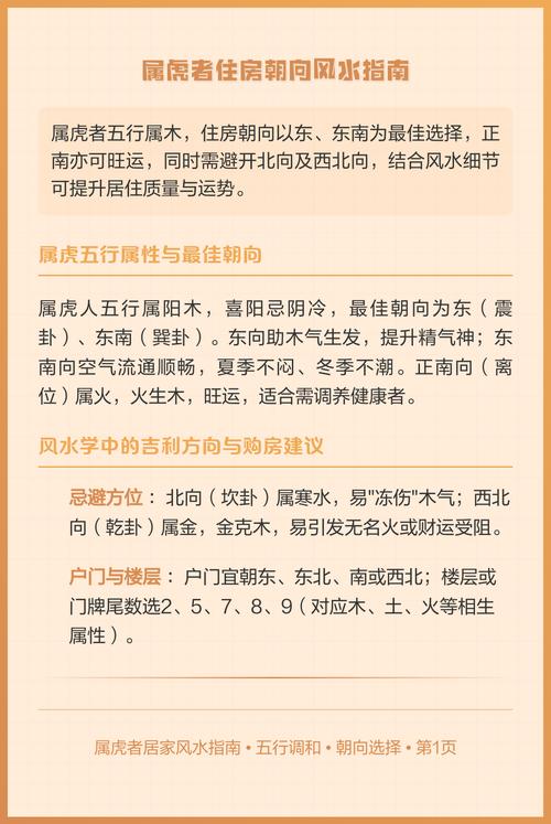 屬虎的風水招財方法布局 屬虎適合住幾樓吉利